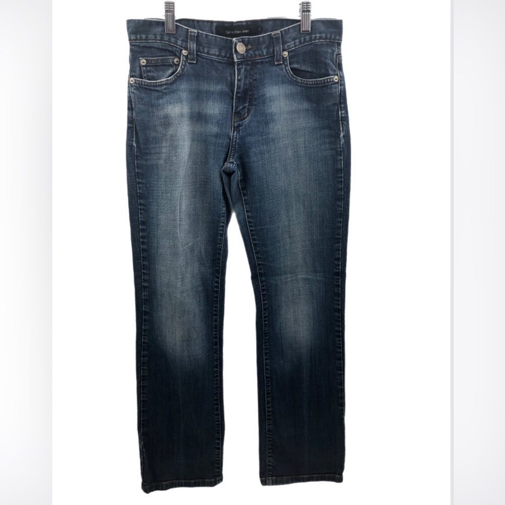 CALVIN KLEIN mid rise straight jeans